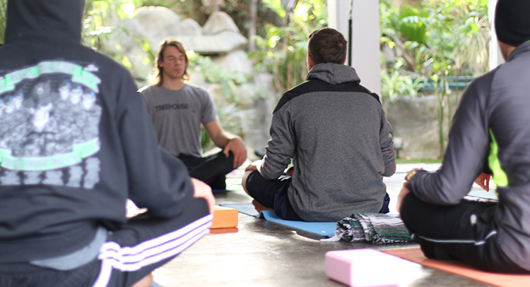 yoga session at Tree House drug and alcohol treatment center